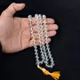 Clear Quartz Mala - Necklace Diamond Cut 8 mm Crystal Stone 108 Beads Jaap Mala for Reiki Healing and Crystal Healing Stone (Color : Clear), 3 image