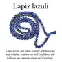 Lapis Lazuli Mala/Necklace Diamond Cut 6 mm Crystal Stone Mala for Reiki Healing and Crystal Healing Stones (Color : Blue), 4 image