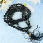 Certified Natural Black Obsidian Mala Semi Precious Crystal Stone 6 mm 108 Beads Jap Mala / Necklace for Reiki Healing Stones (Color : Black), 4 image