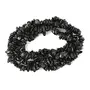 Black Tourmaline Mala/Necklace Natural Crystal Stone Chip Bead Mala for Reiki Healing and Crystal Healing Stone (Color : Black), 4 image