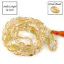 Natural Citrine Mala Crystal Stone Oval Bead Mala for Reiki Healing Stone (Color : Yellow), 4 image