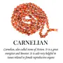 Certified Natural Carnelian Mala Semi Precious Crystal Stone 6 mm 108 Beads Jap Mala / Necklace for Reiki Healing Stones (Color : Red / Orange), 5 image
