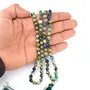 Certified AAA Azurite Mala Semi Precious Crystal Stone 6 mm 108 Beads Jap Mala / Necklace for Reiki Healing Stones (Color : Blue & Green), 3 image