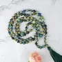 Certified AAA Azurite Mala Semi Precious Crystal Stone 6 mm 108 Beads Jap Mala / Necklace for Reiki Healing Stones (Color : Blue & Green), 5 image