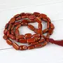 Natural Stone Red Jasper Oval Beads Healing Necklace Jap Chakra Mala for Men and Women, 3 image