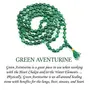Certified Green Aventurine Mala Semi Precious Crystal Stone 6 mm 108 Beads Jap Mala / Necklace for Reiki Healing Stones (Color : Green), 4 image