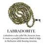 Certified Natural Labradorite Mala Semi Precious Crystal Stone 6 mm 108 Beads Jap Mala / Necklace for Reiki Healing Stones (Color : Green), 5 image