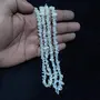 Natural Rainbow Moonstone Mala / Necklace Crystal Stone Chip Bead Mala for Reiki Healing and Crystal Healing Stons (Color : White & Red), 3 image