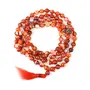 Carnelian Mala Natural Crystal Stone 8 mm 108 Round Bead Jap Mala for Reiki Healing and Crystal Healing Stone (Color : Orange / Red), 4 image