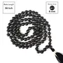 Certified Natural Black Agate Mala Semi Precious Crystal Stone 6 mm 108 Beads Jap Mala / Necklace for Reiki Healing Stones (Color : Black), 5 image