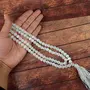 Selenite Mala Natural Crystal Stone 8 mm 108 Round Bead Jap Mala for Reiki Healing and Crystal Healing Stone (Color : off White), 2 image