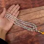 AAA Clear Quartz Mala Natural Crystal Stone 8 mm 108 Round Bead Jap Mala for Reiki Healing and Crystal Healing Stone (Color : Clear), 2 image