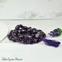 Amethyst Mala Tumble Bead Crystal Stone Mala/Necklace for Reiki Healing and Crystal Healing Stone (Color : Purple), 4 image