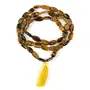 Natural Tiger Eye Mala Oval Beads Crystal Stone Mala for Reiki Healing and Crystal Healing Stones (Color : Golden & Brown), 3 image