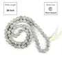 Natural Howlite Mala Crystal Stone 10 mm Faceted / Diamond Cut Bead Mala for Reiki Healing Stone (Color : White & Grey), 5 image
