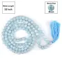 Aquamarine Mala Natural Crystal Stone 8 mm 108 Round Bead Jap Mala for Reiki Healing and Crystal Healing Stone (Color : Light Blue), 3 image