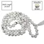 Natural Howlite Mala Crystal Stone 10 mm Round Beads Mala for Reiki Healing Stones (Color : White & Grey), 3 image