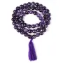 Natural Amethyst Mala Crystal Stone 12 mm Faceted / Diamond Cut Bead Mala for Reiki Healing Stone (Color : Purple), 5 image