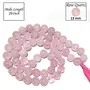 Natural Rose Quartz Mala Crystal Stone 12 mm Round Beads Mala for Reiki Healing Stones (Color : Pink), 5 image