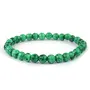 Crystu Malachite Bracelet 6 mm Round Bead Reiki Healing Crystal - Stone Chakra Bracelet for Unisex (Color : Green), 6 image