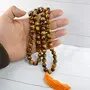 Natural Tiger Eye Mala Crystal Stone 10 mm Faceted / Diamond Cut Bead Mala for Reiki Healing Stone (Color : Golden & Brown), 2 image