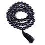 Natural Goldstone Blue Mala Crystal Stone 12 mm Round Beads Mala for Reiki Healing Stones (Color : Blue), 4 image