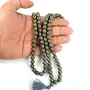 Pyrite 8 mm Stone Mala/Necklace Crystal Mala 108 Beads Jaap Mala for Reiki Healing and Crystal Healing Stone (Color : Golden), 3 image