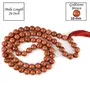 Natural Goldstone Brown Mala Crystal Stone 10 mm Round Beads Mala for Reiki Healing Stones (Color : Brown), 3 image