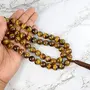 Tiger Eye Mala 12 mm Beads Reiki Healing and Meditation Psychic Protector Confidence Will Power Brow Solar Plexus Chakra Mala/Necklace for Unisex, 2 image
