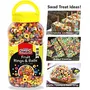 Swad Breakfast Cereal Fruit Rings & Balls (Made with Oats Rice Corn High Fibre Multigrain Fruit  Children Cereal) Jar 310 g, 3 image