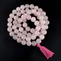 Natural Rose Quartz Mala Crystal Stone 10 mm Round Beads Mala for Reiki Healing Stones (Color : Pink), 5 image