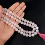Natural Rose Quartz Mala Crystal Stone 10 mm Round Beads Mala for Reiki Healing Stones (Color : Pink), 2 image