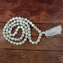 Natural Howlite Mala Crystal Stone 10 mm Faceted / Diamond Cut Bead Mala for Reiki Healing Stone (Color : White & Grey), 4 image