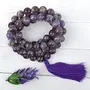 Natural Amethyst Mala Crystal Stone 10 mm Faceted / Diamond Cut Bead Mala for Reiki Healing Stone (Color : Purple), 4 image