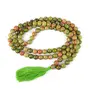 Unakite Mala Natural Crystal Stone 8 mm 108 Round Bead Jap Mala for Reiki Healing and Crystal Healing Stone (Color : Multi), 4 image
