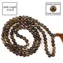 Natural Smoky Quartz Mala Crystal Stone Faceted / Diamond Cut 108 Beads 8 mm Jap Mala for Reiki Healing and Crystal Healing Stone (Color : Grey), 3 image