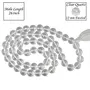 Natural AAA Clear Quartz Mala Crystal Stone 12 mm Faceted / Diamond Cut Bead Mala for Reiki Healing Stone (Color : Clear), 3 image