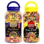 Swad Fruit Stars N Moons & Fruit Rings n Balls (Multigrain Zero Cholesterol Breakfast Cereal) 2 Jars 635 g, 2 image