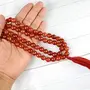 Natural Red Onyx Mala Crystal Stone 10 mm Faceted / Diamond Cut Bead Mala for Reiki Healing Stone (Color : Red), 2 image