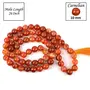 Natural Carnelian Mala Crystal Stone 10 mm Round Beads Mala for Reiki Healing Stones (Color : Red / Orange), 2 image