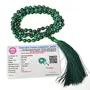 Certified Natural Malachite Mala Semi Precious Crystal Stone 6 mm 108 Beads Jap Mala / Necklace for Reiki Healing Stones (Color : Green), 4 image