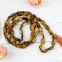 Natural Tiger Eye Mala Oval Beads Crystal Stone Mala for Reiki Healing and Crystal Healing Stones (Color : Golden & Brown), 4 image