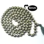 Pyrite 8 mm Stone Mala/Necklace Crystal Mala 108 Beads Jaap Mala for Reiki Healing and Crystal Healing Stone (Color : Golden), 4 image