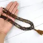 Natural Smoky Quartz Mala Crystal Stone Faceted / Diamond Cut 108 Beads 8 mm Jap Mala for Reiki Healing and Crystal Healing Stone (Color : Grey), 2 image