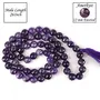 Natural Amethyst Mala Crystal Stone 12 mm Faceted / Diamond Cut Bead Mala for Reiki Healing Stone (Color : Purple), 3 image
