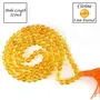 Natural Citrine Mala Crystal Stone Faceted / Diamond Cut 108 Beads 8 mm Jap Mala for Reiki Healing and Crystal Healing Stone (Color : Yellow), 2 image