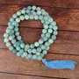 AA Amazonite Mala Natural Crystal Stone 8 mm 108 Round Bead Jap Mala for Reiki Healing and Crystal Healing Stone (Color : Green), 4 image