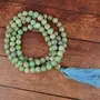 AAA Amazonite Mala Natural Crystal Stone 8 mm 108 Round Bead Jap Mala for Reiki Healing and Crystal Healing Stone (Color : Green), 4 image