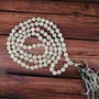 Certified Natural Rainbow Moonstone Mala Semi Precious Crystal Stone 6 mm 108 Beads Jap Mala / Necklace for Reiki Healing Stones (Color : Black & White), 4 image