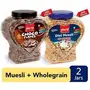 Percy Energy Protein Diet Muesli and  Flakes Combo of 2 Jars [Crunchy Breakfast Multigrain Cereal High in Iron Vitamin B Fibre] Jar 1200 g, 2 image
